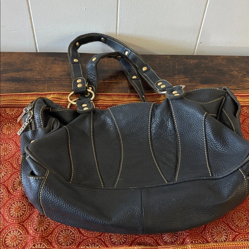 MAX NEW YORK LEATHER TOTE BAG - Picture 8 of 8